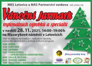 Obrázek pozvánka Letovice Vánoční jarmark 28.11.2021