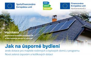 Obrázek NZÚ Seminář Jak na úsporné bydlení