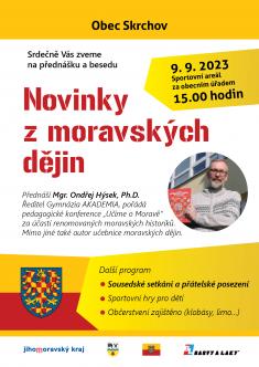 Přednáška "Novinky z&nbsp;historie Moravy" 8.&nbsp;9. 2023&nbsp;1