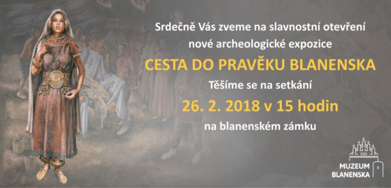 Obrázek pozvánka Cesta do pravěku Blanenska Blansko 2018